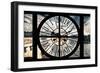 Giant Clock Window - View of the Pont Neuf and River Seine in Paris-Philippe Hugonnard-Framed Photographic Print