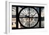 Giant Clock Window - View of the Pont Neuf and River Seine in Paris-Philippe Hugonnard-Framed Photographic Print