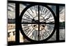 Giant Clock Window - View of the Pont Neuf and River Seine in Paris-Philippe Hugonnard-Mounted Photographic Print