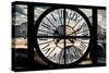Giant Clock Window - View of the Pont Neuf in Paris-Philippe Hugonnard-Stretched Canvas