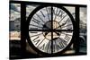 Giant Clock Window - View of the Pont Neuf in Paris-Philippe Hugonnard-Stretched Canvas