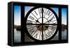 Giant Clock Window - View of the Port of Cape Town - South Africa-Philippe Hugonnard-Framed Stretched Canvas