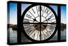 Giant Clock Window - View of the Port of Cape Town - South Africa-Philippe Hugonnard-Stretched Canvas