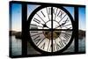 Giant Clock Window - View of the Port of Cape Town - South Africa-Philippe Hugonnard-Stretched Canvas