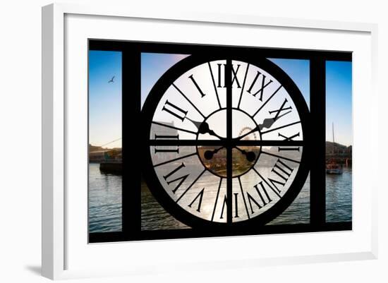 Giant Clock Window - View of the Port of Cape Town - South Africa-Philippe Hugonnard-Framed Photographic Print