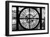 Giant Clock Window - View of the Quai de Seine in Paris IV-Philippe Hugonnard-Framed Photographic Print