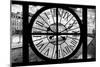 Giant Clock Window - View of the Quai de Seine in Paris IV-Philippe Hugonnard-Mounted Photographic Print