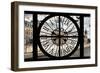 Giant Clock Window - View of the Quai de Seine in Paris-Philippe Hugonnard-Framed Photographic Print