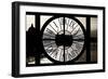 Giant Clock Window - View of the River Seine with Eiffel Tower at Sunset - Paris II-Philippe Hugonnard-Framed Photographic Print