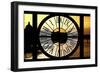 Giant Clock Window - View of the River Seine with Eiffel Tower at Sunset - Paris III-Philippe Hugonnard-Framed Photographic Print