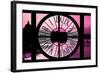 Giant Clock Window - View of the River Seine with Eiffel Tower at Sunset - Paris IV-Philippe Hugonnard-Framed Photographic Print