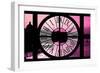 Giant Clock Window - View of the River Seine with Eiffel Tower at Sunset - Paris IV-Philippe Hugonnard-Framed Photographic Print