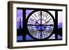 Giant Clock Window - View of the River Seine with Eiffel Tower at Sunset - Paris IX-Philippe Hugonnard-Framed Photographic Print