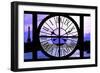 Giant Clock Window - View of the River Seine with Eiffel Tower at Sunset - Paris IX-Philippe Hugonnard-Framed Photographic Print