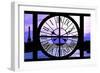 Giant Clock Window - View of the River Seine with Eiffel Tower at Sunset - Paris IX-Philippe Hugonnard-Framed Photographic Print