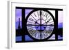 Giant Clock Window - View of the River Seine with Eiffel Tower at Sunset - Paris IX-Philippe Hugonnard-Framed Photographic Print