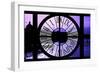 Giant Clock Window - View of the River Seine with Eiffel Tower at Sunset - Paris V-Philippe Hugonnard-Framed Photographic Print