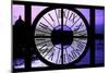 Giant Clock Window - View of the River Seine with Eiffel Tower at Sunset - Paris V-Philippe Hugonnard-Mounted Photographic Print