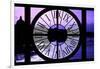Giant Clock Window - View of the River Seine with Eiffel Tower at Sunset - Paris V-Philippe Hugonnard-Framed Photographic Print