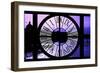 Giant Clock Window - View of the River Seine with Eiffel Tower at Sunset - Paris V-Philippe Hugonnard-Framed Premium Photographic Print