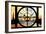 Giant Clock Window - View of the River Seine with Eiffel Tower at Sunset - Paris VI-Philippe Hugonnard-Framed Photographic Print