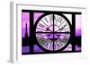 Giant Clock Window - View of the River Seine with Eiffel Tower at Sunset - Paris X-Philippe Hugonnard-Framed Photographic Print