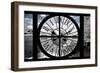 Giant Clock Window - View of the River Seine with White Trees - Paris II-Philippe Hugonnard-Framed Photographic Print