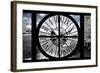 Giant Clock Window - View of the River Seine with White Trees - Paris II-Philippe Hugonnard-Framed Photographic Print