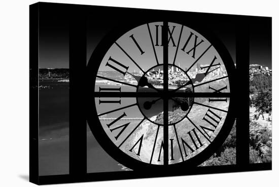 Giant Clock Window - View of the San Francisco Bay-Philippe Hugonnard-Stretched Canvas