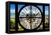 Giant Clock Window - View of the San Francisco City-Philippe Hugonnard-Framed Stretched Canvas