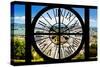 Giant Clock Window - View of the San Francisco City-Philippe Hugonnard-Stretched Canvas