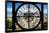 Giant Clock Window - View of the San Francisco City-Philippe Hugonnard-Framed Stretched Canvas