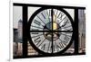 Giant Clock Window - View of the skyscrapers of Shanghai - China-Philippe Hugonnard-Framed Photographic Print