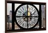 Giant Clock Window - View of the skyscrapers of Shanghai - China-Philippe Hugonnard-Framed Photographic Print