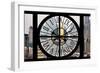 Giant Clock Window - View of the skyscrapers of Shanghai - China-Philippe Hugonnard-Framed Photographic Print