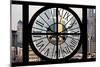 Giant Clock Window - View of the skyscrapers of Shanghai - China-Philippe Hugonnard-Mounted Photographic Print