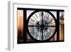 Giant Clock Window - View of the Skyscrapers of Times Square at Sunset-Philippe Hugonnard-Framed Photographic Print