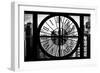 Giant Clock Window - View of the Skyscrapers of Times Square II-Philippe Hugonnard-Framed Photographic Print