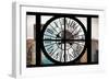Giant Clock Window - View of the Skyscrapers of Times Square-Philippe Hugonnard-Framed Photographic Print