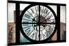 Giant Clock Window - View of the Skyscrapers of Times Square-Philippe Hugonnard-Mounted Photographic Print