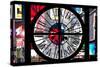 Giant Clock Window - View of Times Square - Manhattan-Philippe Hugonnard-Stretched Canvas