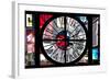 Giant Clock Window - View of Times Square - Manhattan-Philippe Hugonnard-Framed Photographic Print