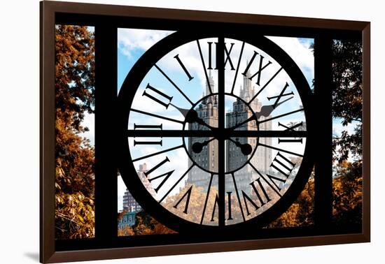 Giant Clock Window - View on Central Park West - San Remo III-Philippe Hugonnard-Framed Photographic Print