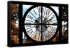 Giant Clock Window - View on Central Park West - San Remo III-Philippe Hugonnard-Framed Stretched Canvas