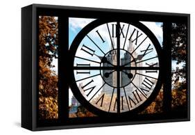 Giant Clock Window - View on Central Park West - San Remo III-Philippe Hugonnard-Framed Stretched Canvas