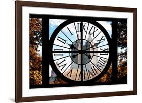 Giant Clock Window - View on Central Park West - San Remo III-Philippe Hugonnard-Framed Photographic Print