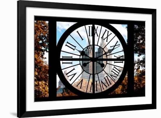 Giant Clock Window - View on Central Park West - San Remo III-Philippe Hugonnard-Framed Photographic Print