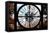 Giant Clock Window - View on Central Park West - San Remo III-Philippe Hugonnard-Framed Stretched Canvas