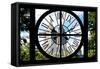 Giant Clock Window - View on Central Park West - San Remo-Philippe Hugonnard-Framed Stretched Canvas