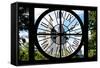 Giant Clock Window - View on Central Park West - San Remo-Philippe Hugonnard-Framed Stretched Canvas